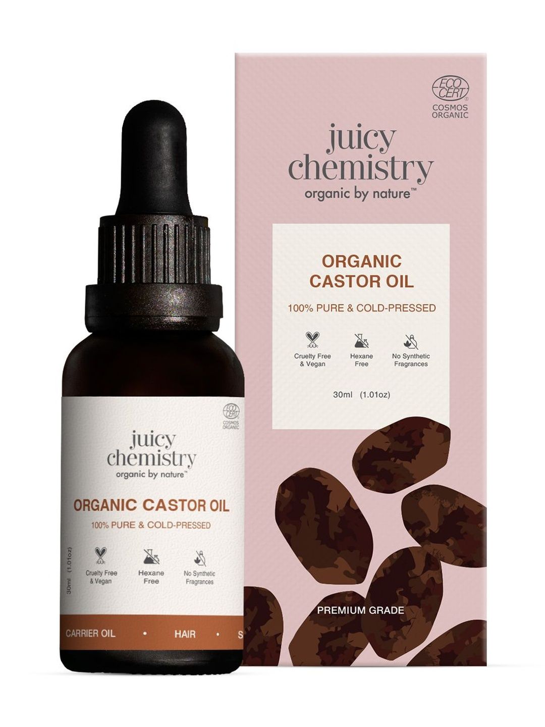 Juicy Chemistry Organic Castor Oil- 30 ml