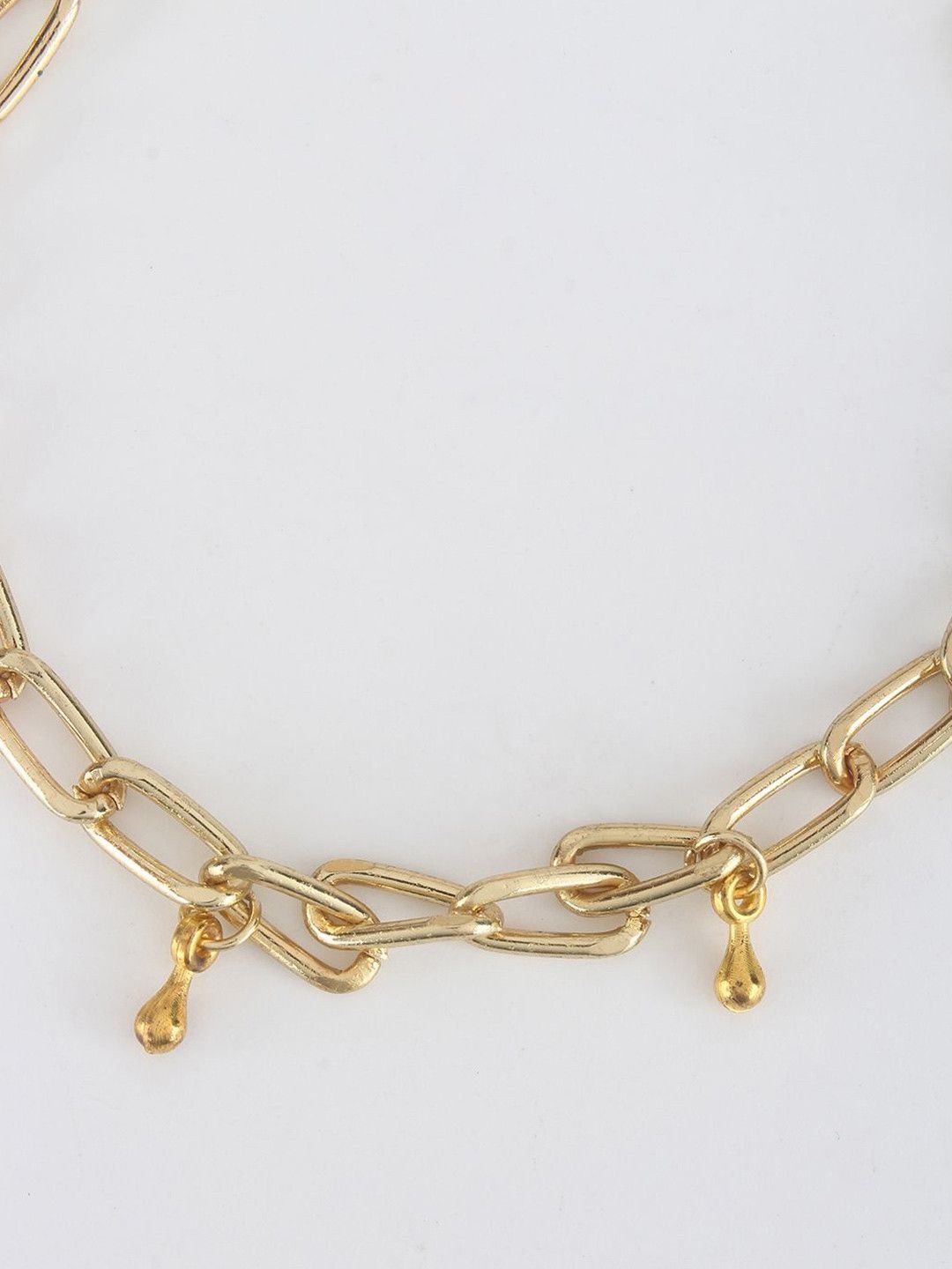 StyleCast Women Brass Gold-Plated Charm Bracelet