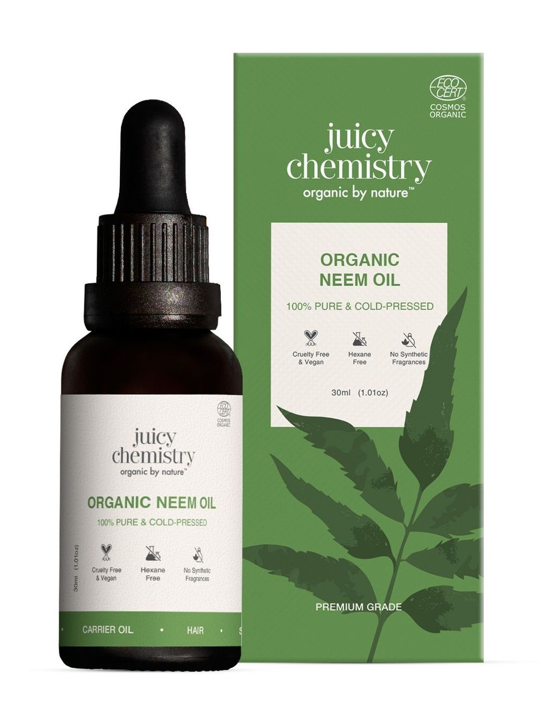 Juicy Chemistry Organic Neem Oil- 30 ml