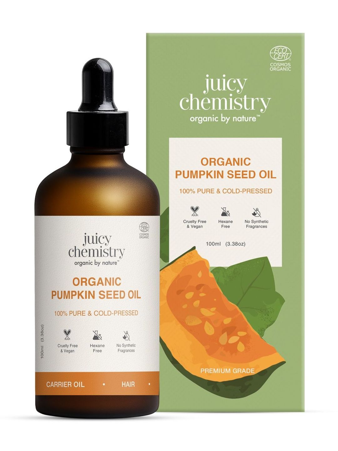 Juicy Chemistry Organic Pumpkin Seed Oil- 100 ml