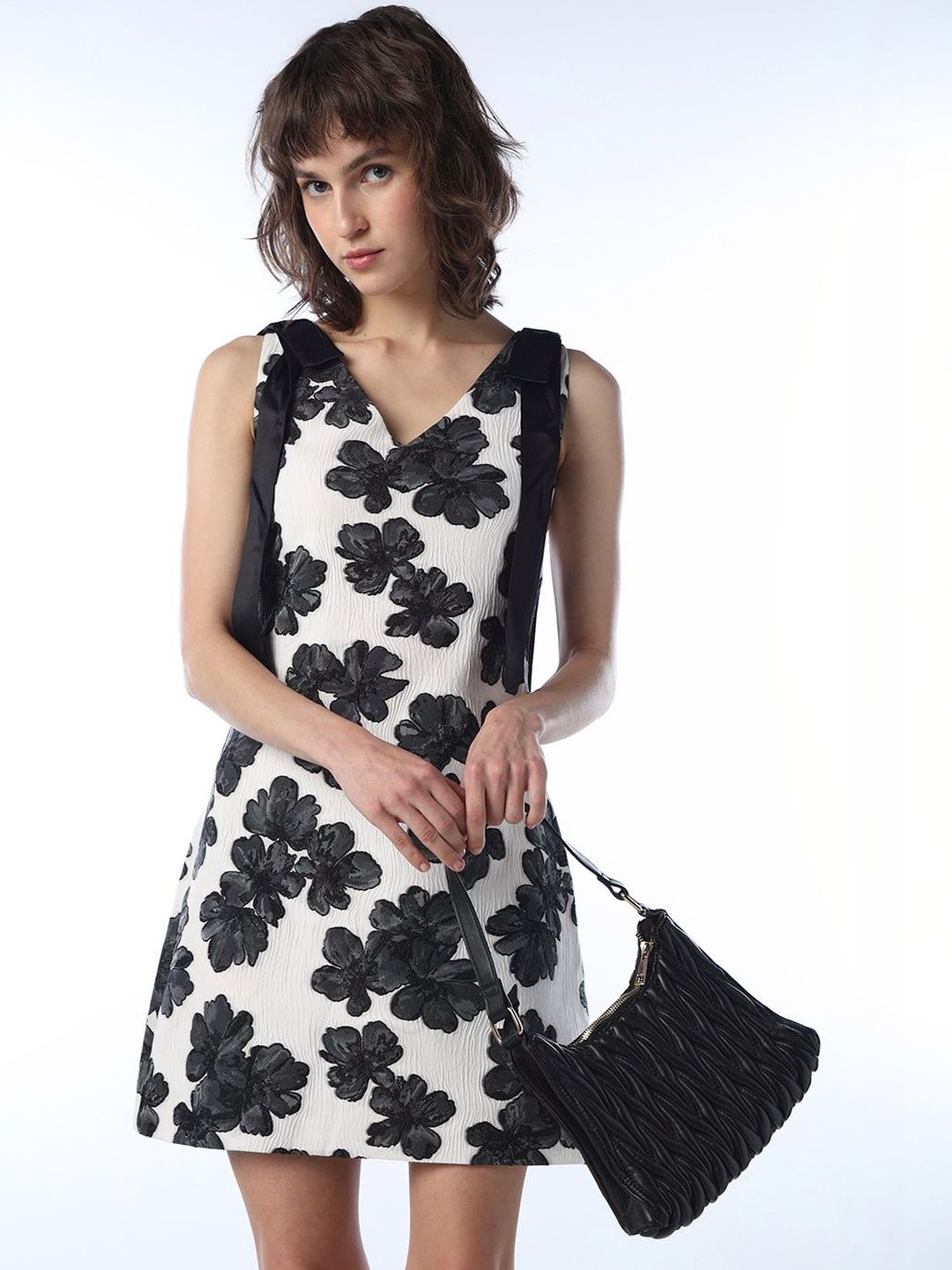 ONLY Jacquard Sheath Mini Dress