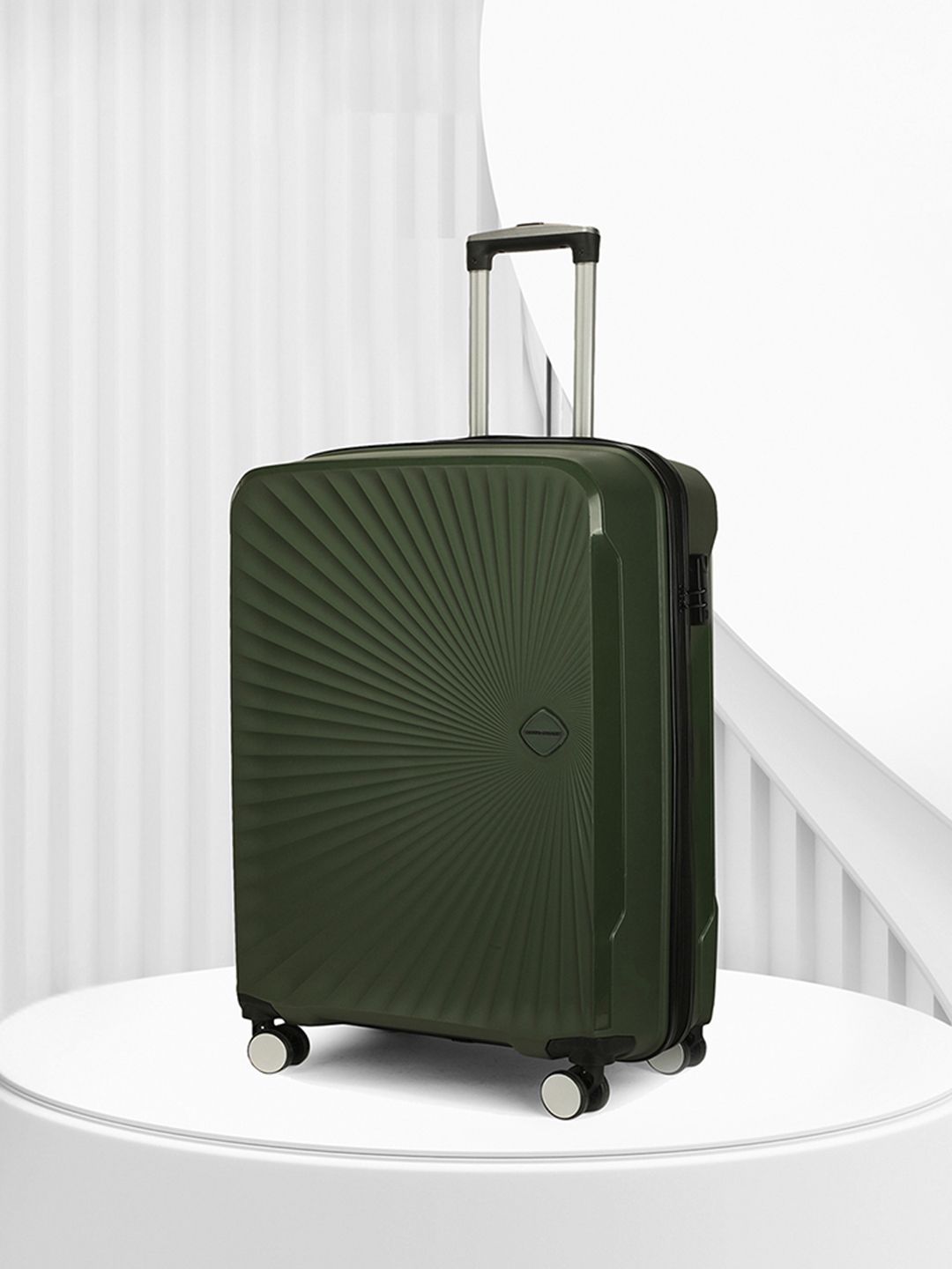 MOVE-MEANT Trekify 55cm Polypropylene Trolley Bag 8 Wheels Spinner Number Lock