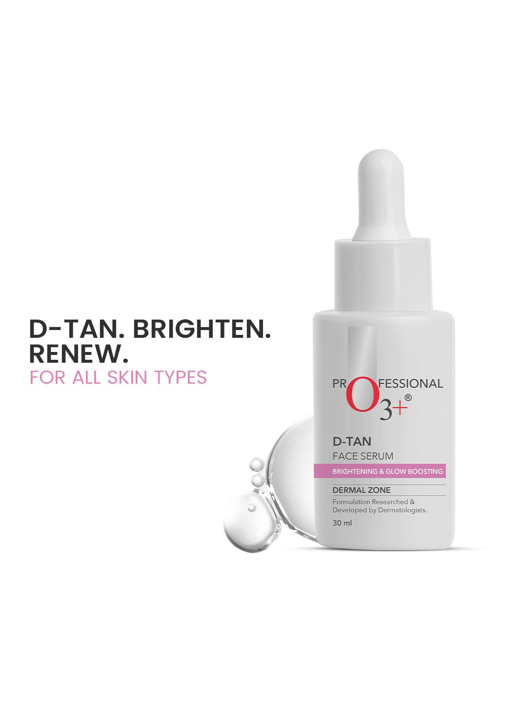 O3 D-Tan Face Serum with Niacinamide for Brightening & Glow Boosting - 30 ml