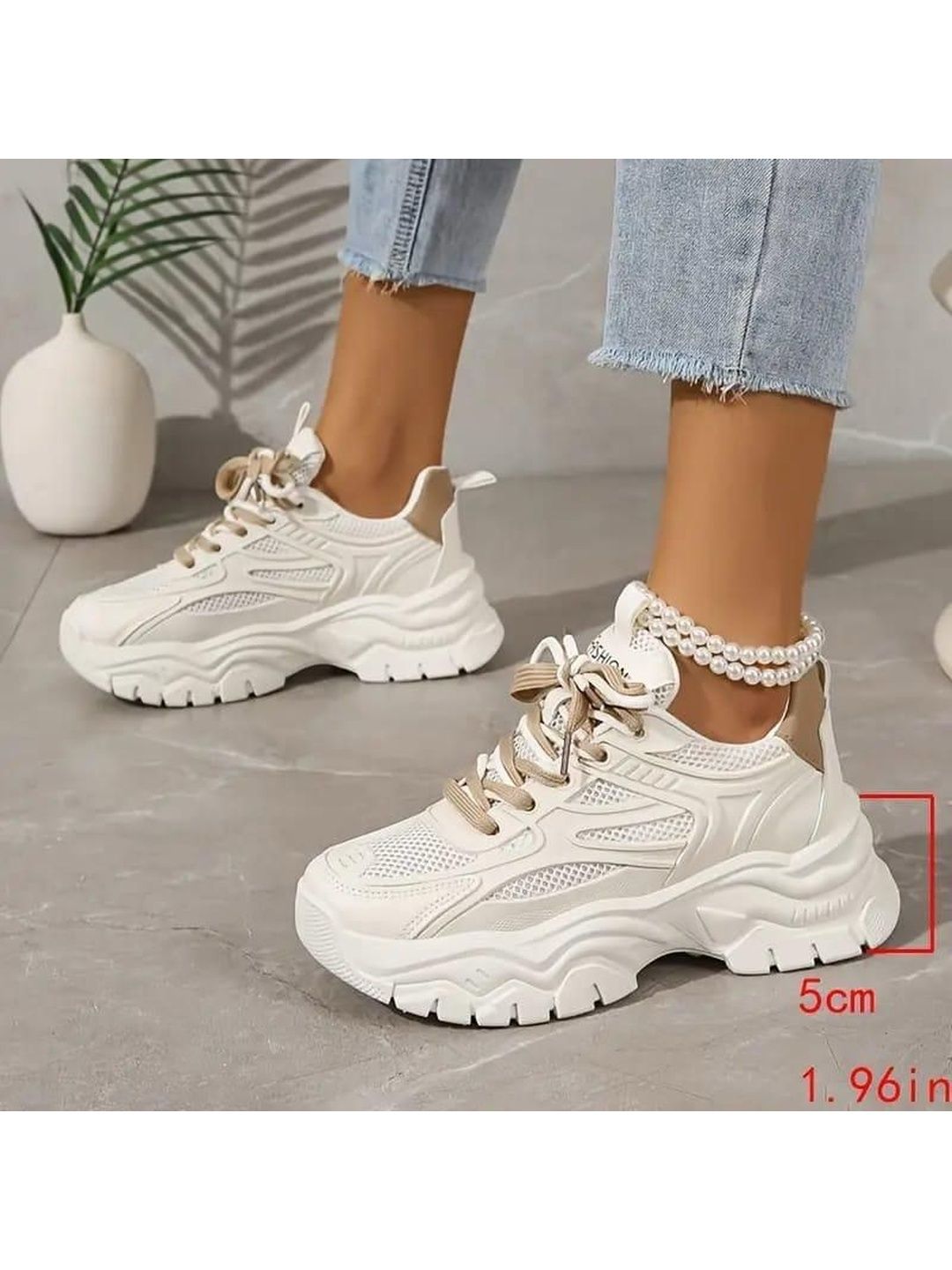Deals4you Women Textured Sneakers