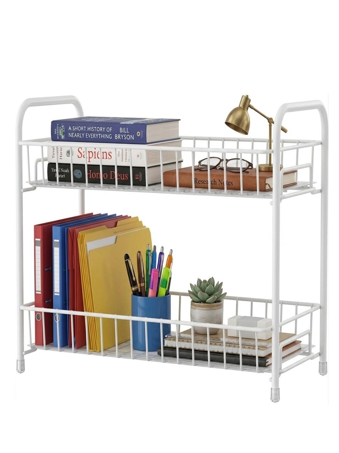ProGrade White Set of 1 Portable Racks Organisers
