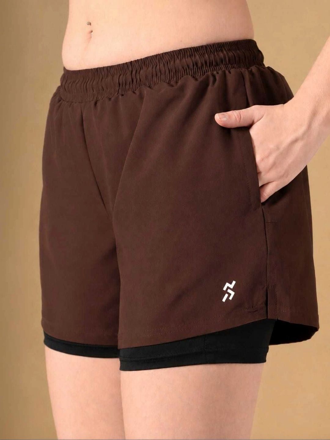 Women High-Rise Training or Gym Sports Shorts 2