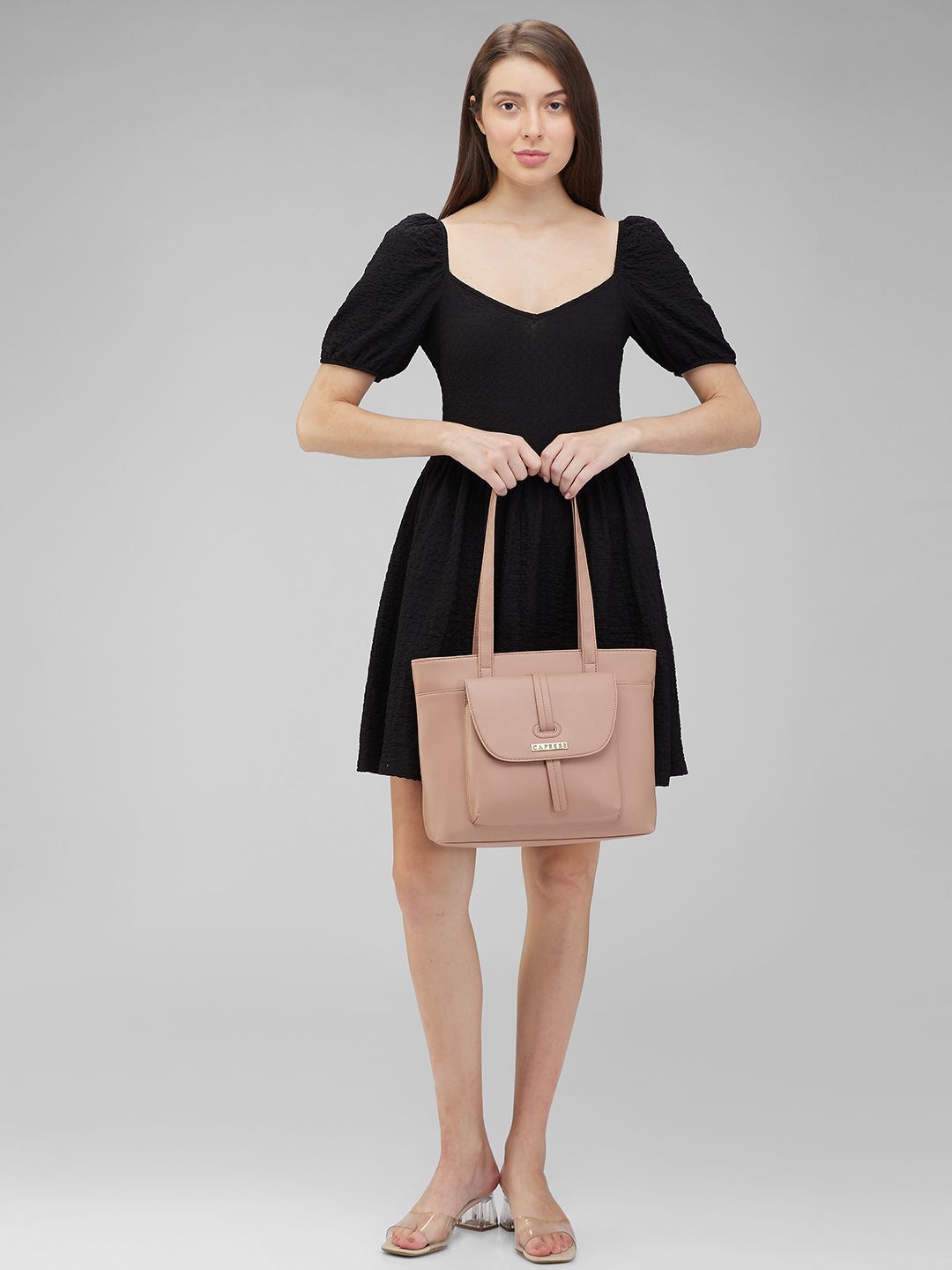 Caprese Sabeera Women Blush Large Tote Bag