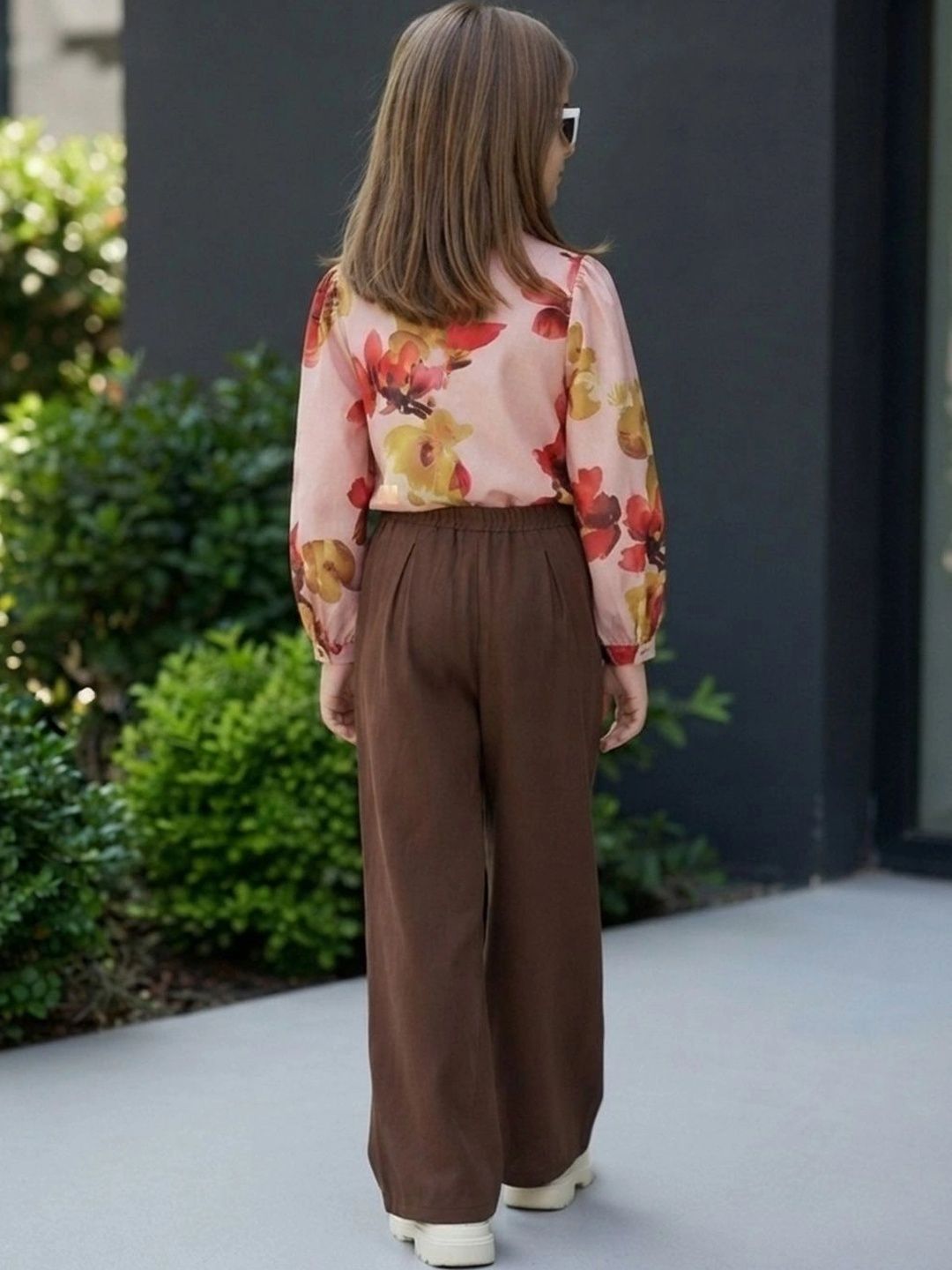 Girls Printed Top with Trousers 5