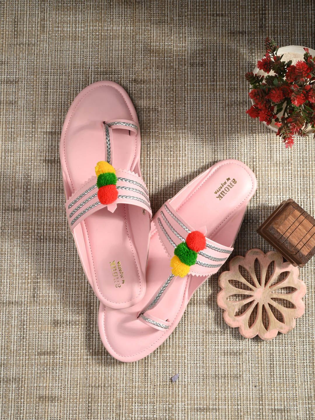 Anouk Embellished One Toe Flats