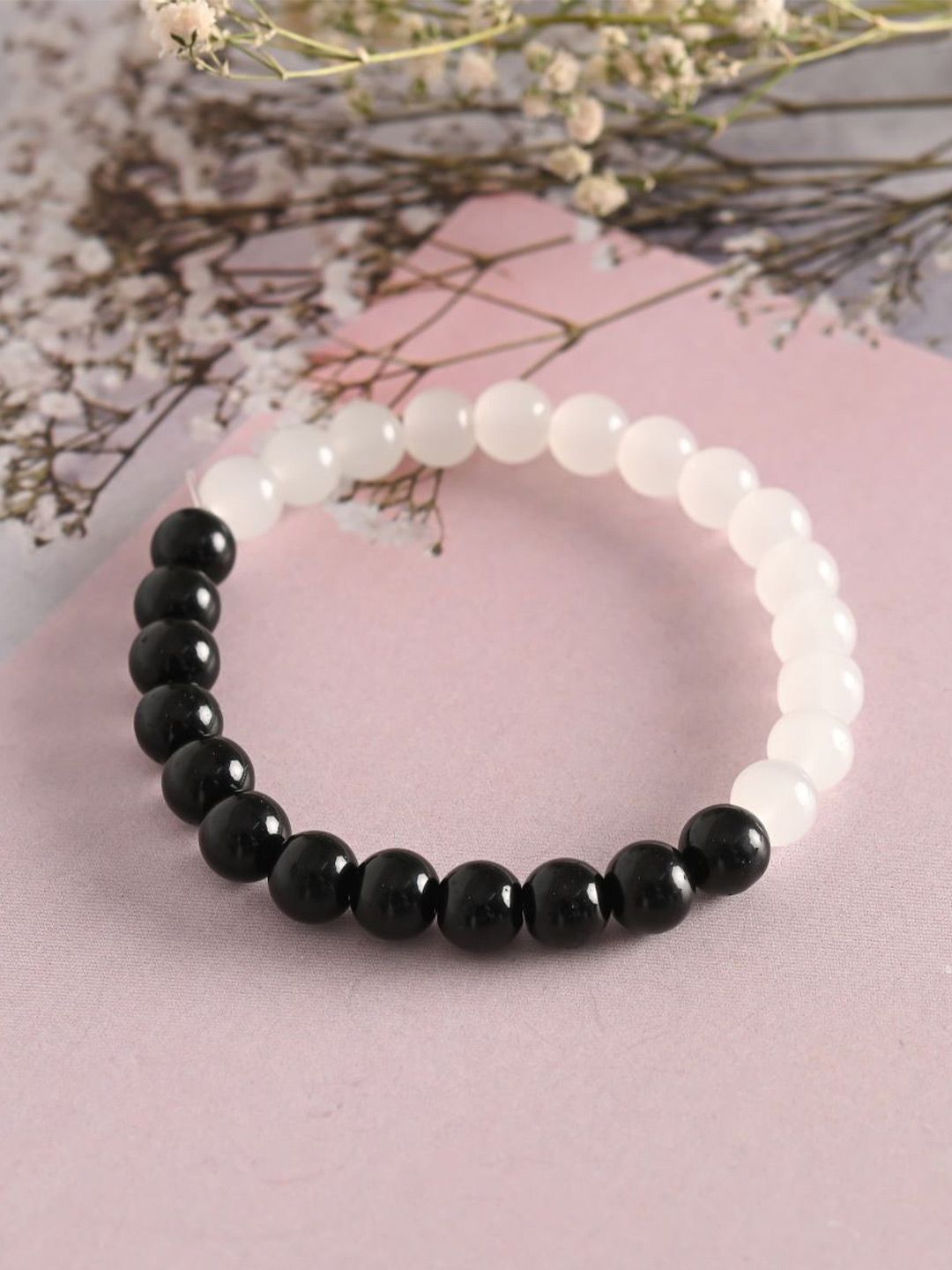 Anouk Unisex Marble Crystal Beaded Elasticated Bracelet
