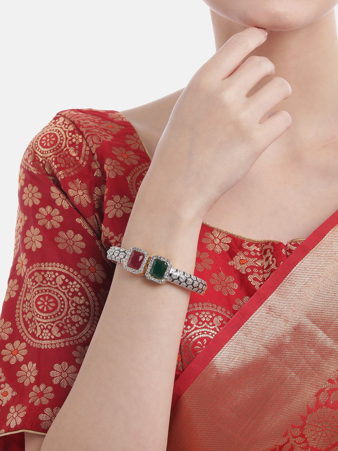 Buy Anouk Gold Plated American Diamond Bangle Style Bracelet -  - Accessories for Women