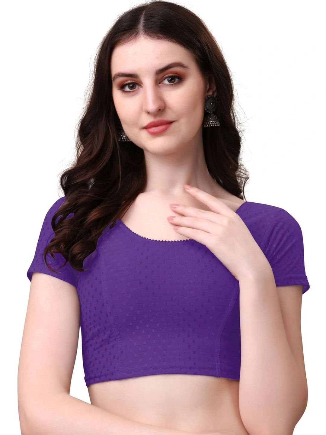 KIPZY Cotton Woven Design Saree Blouse