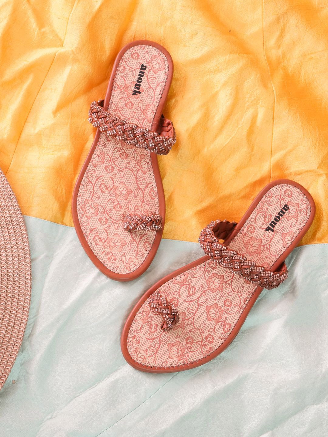 Anouk Women Synthetic One Toe Flats