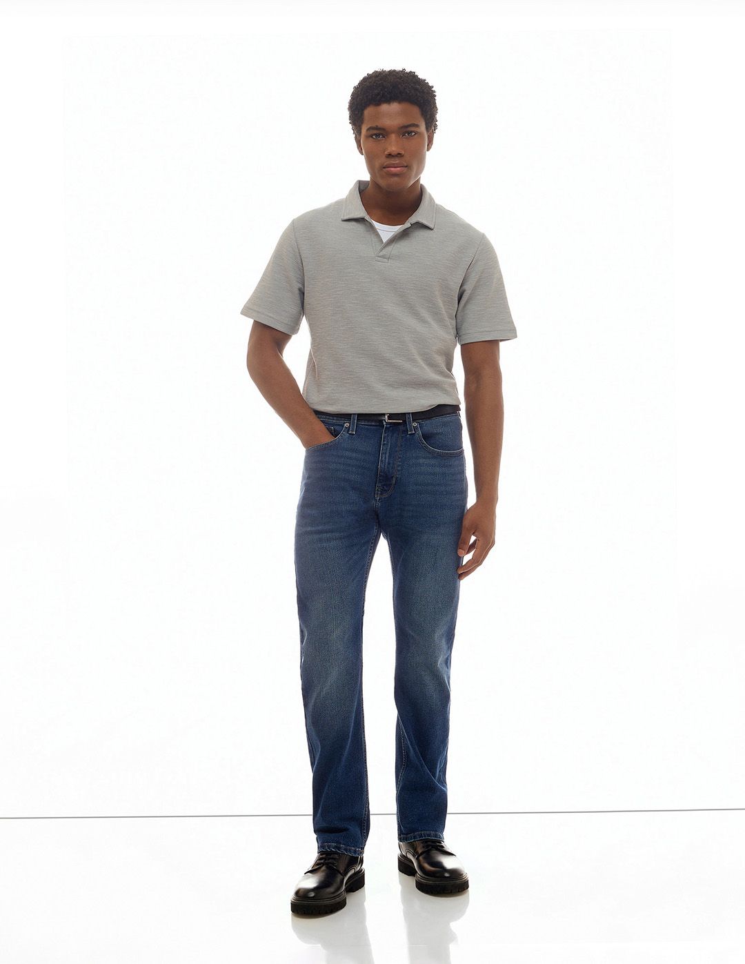 Flying Machine Men Straight Fit Mid-Rise Light Fade Stretchable Jeans