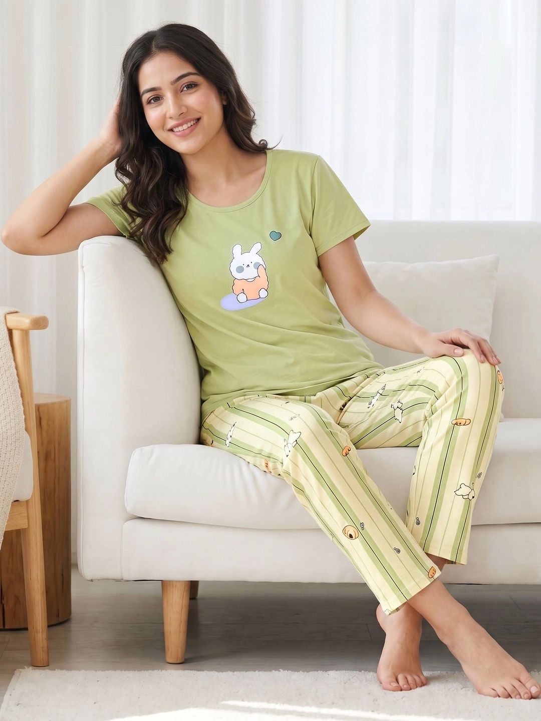 PRINCESS NIGHTWEAR Women Printed Night suit