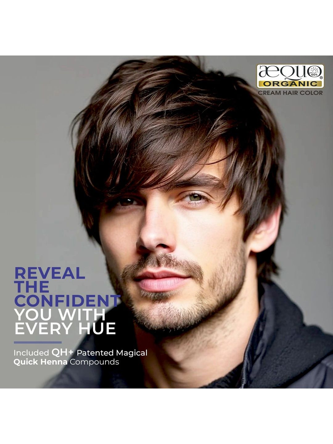 Aequo Organic Men Permanent Hair Color 170 ml - Jet Black 1N