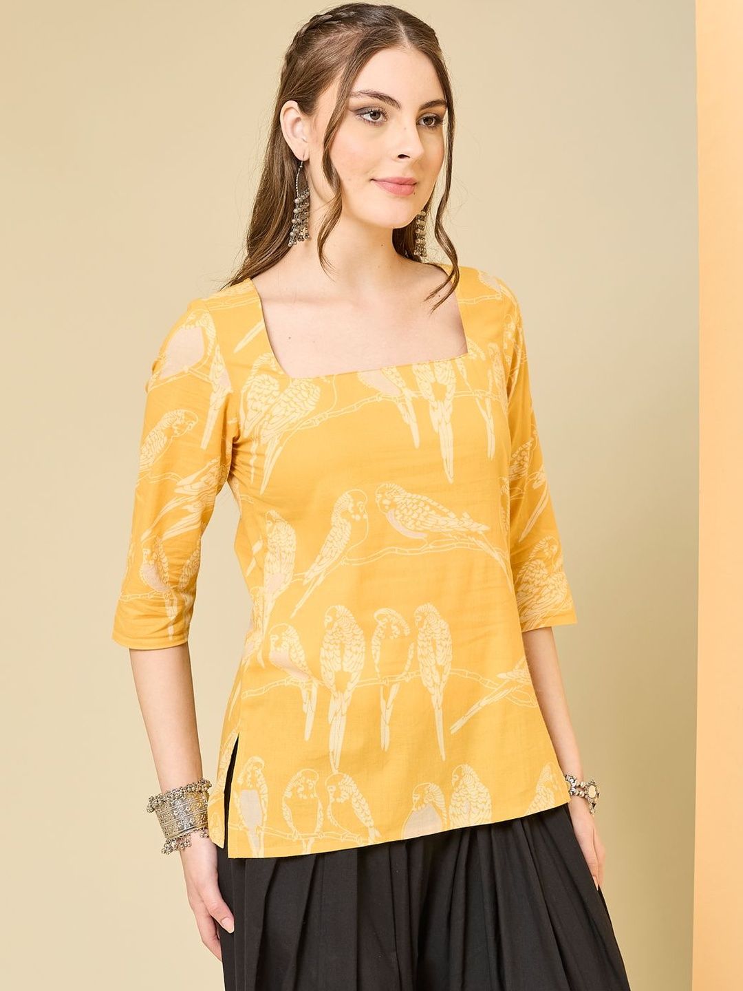 Anouk Mirage Print Cotton Top