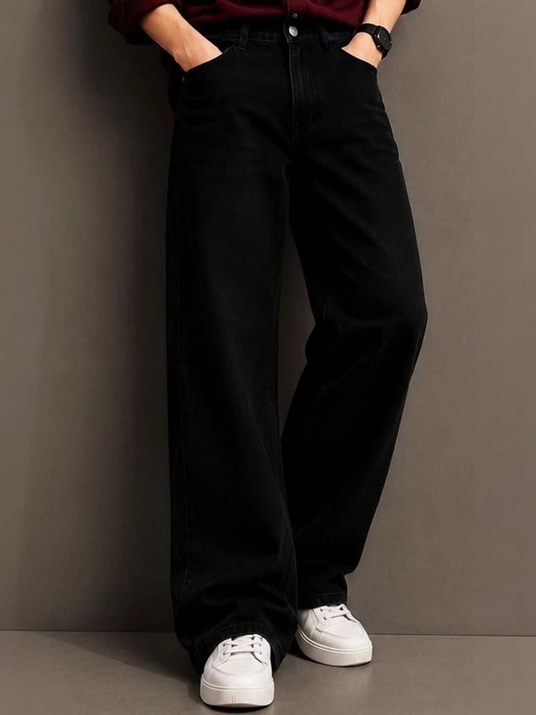 EVERFADE Men Relaxed Fit Mid-Rise Stretchable Jeans