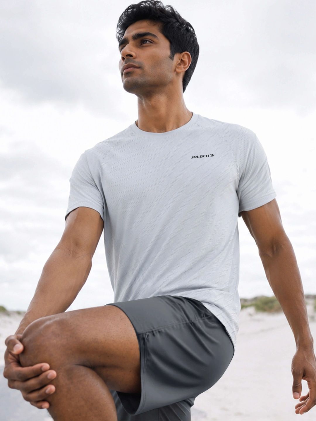Jolger Men's Super Breathable Lightweight Round Neck T-shirt