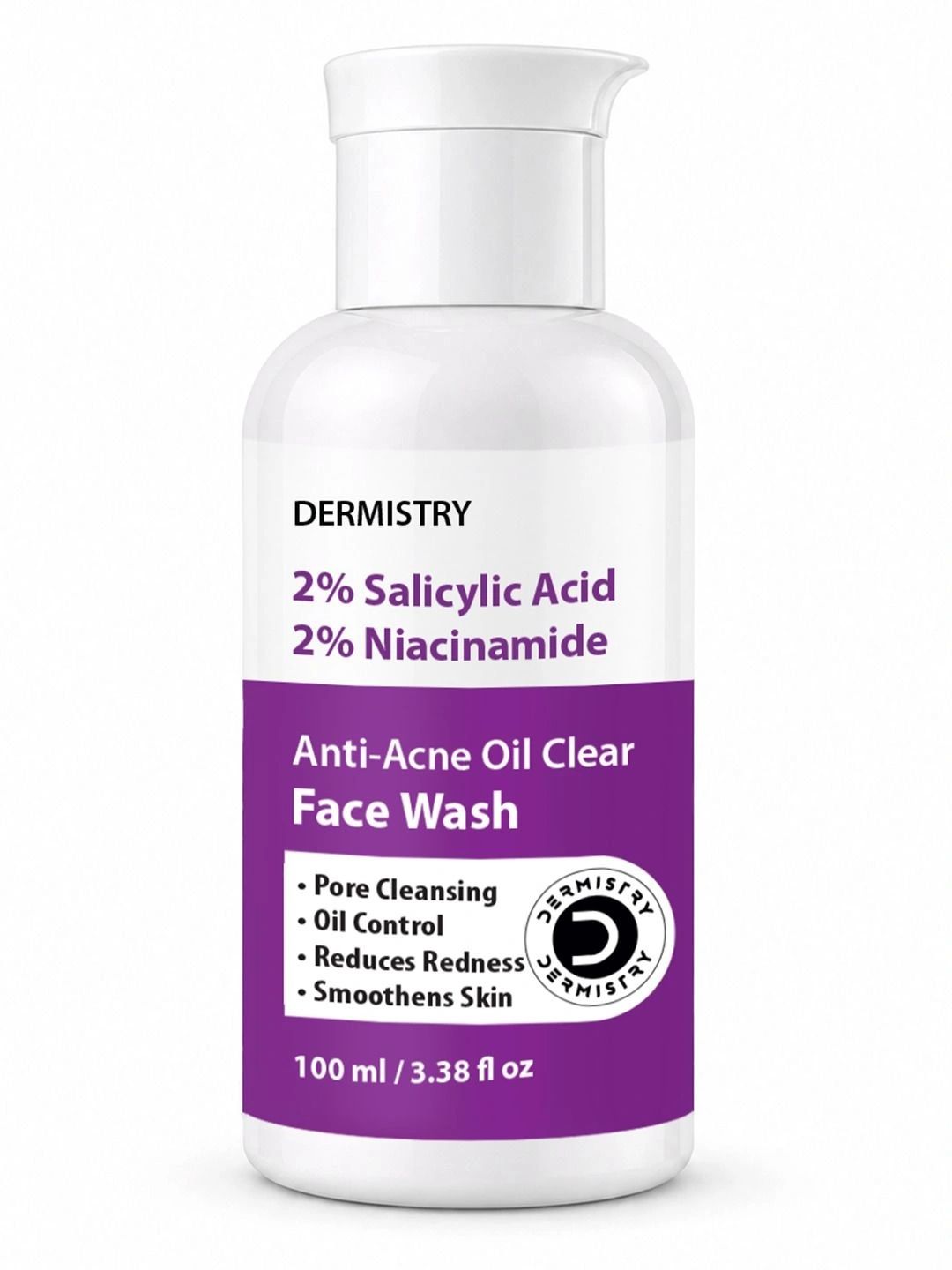 Dermistry 2% Salicylic acid Niacinamide Oil Clear Anti Acne Prone Skin Face Wash-100 ml