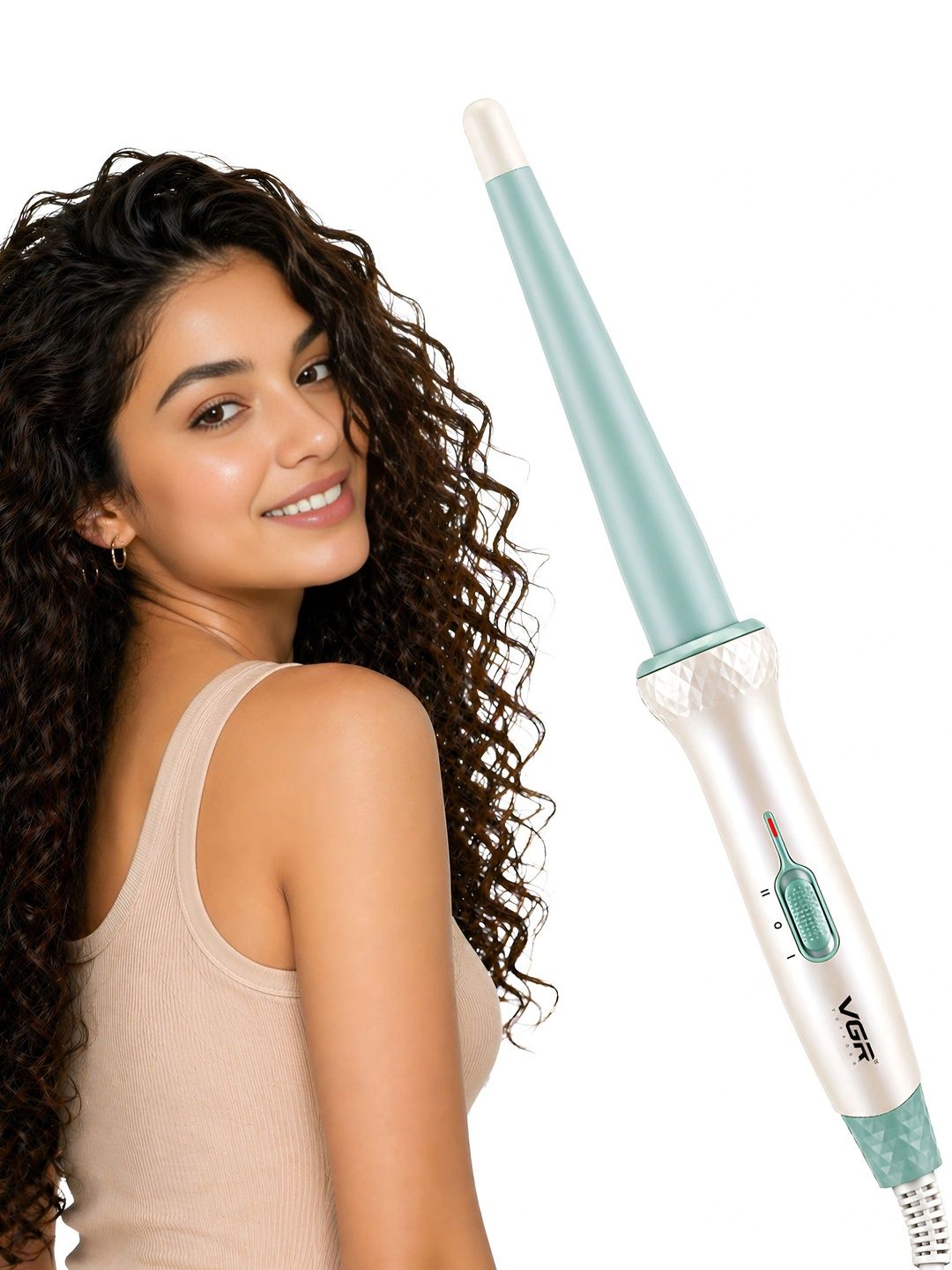 Buy VGR V 596 Hair Curling Wand With Fast PTC Heating Tech 2 Heat Settings & 200C Max Temp -  - Personal Care for Women