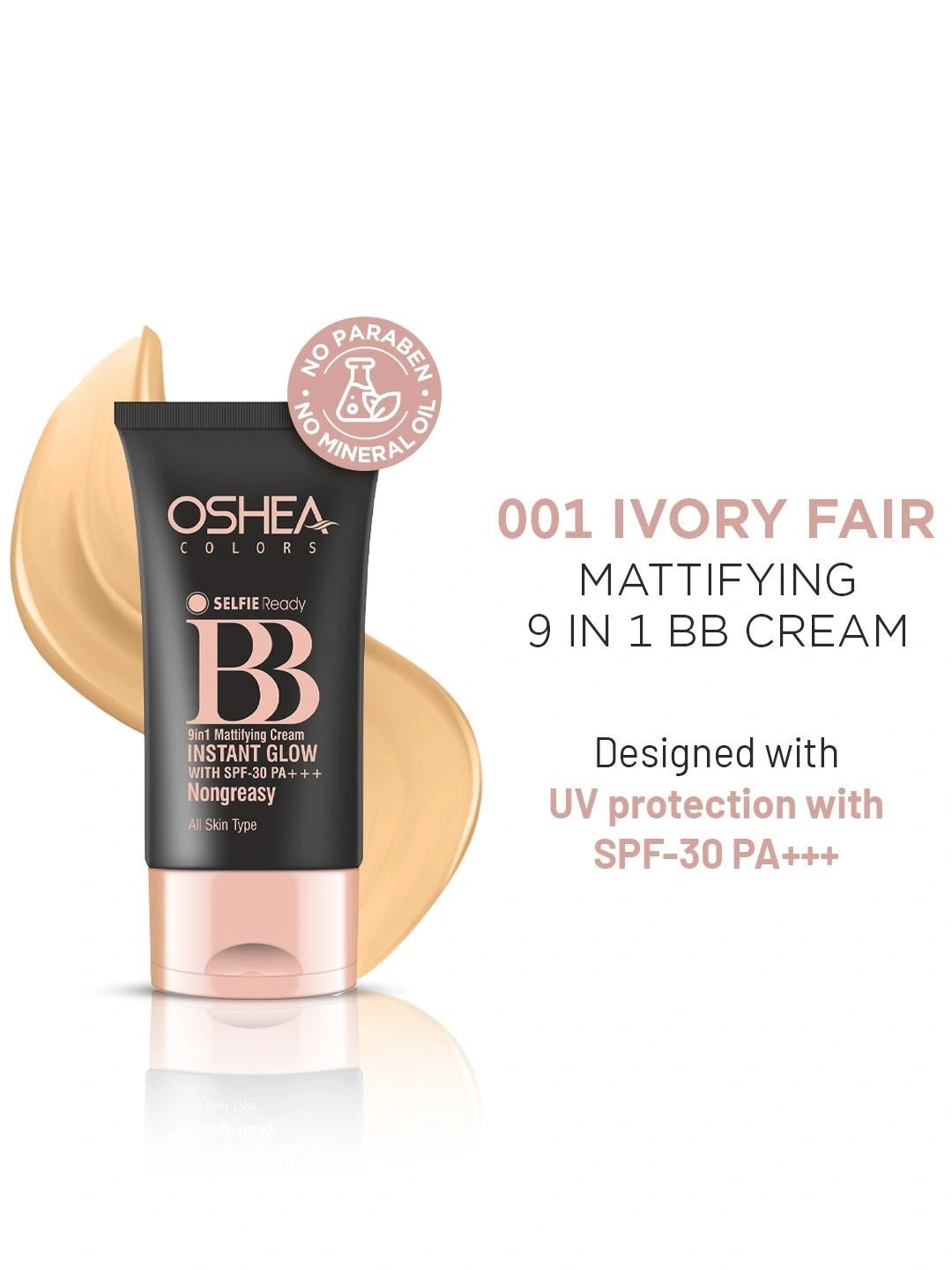 Oshea Herbals Instant Glow BB Cream With Aloe Vera Extract - 30 g - Ivory Fair 001
