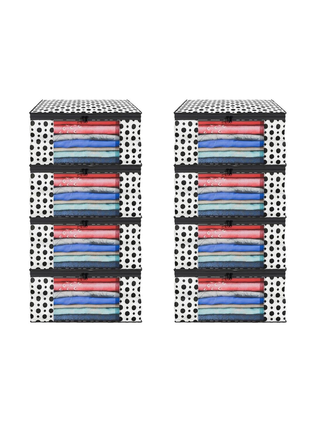 AARON INC Black Set of 6 Reusable Multi-Utility Organisers