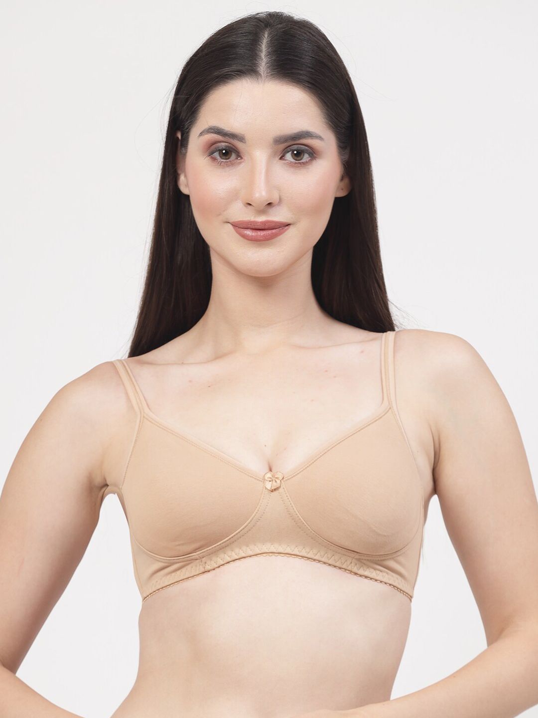 DressBerry Nude-Coloured Full Coverage T-shirt Bra With All Day Comfort