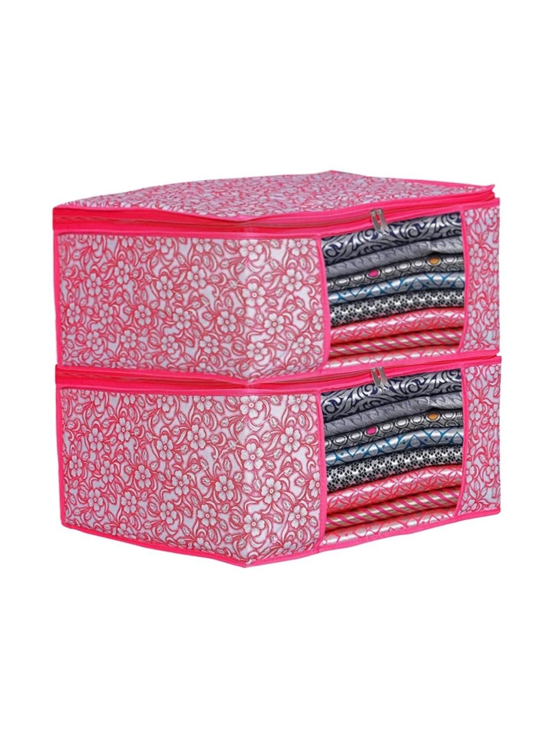AARON INC Pink Set of 2 Reusable Suit Organiser Organisers