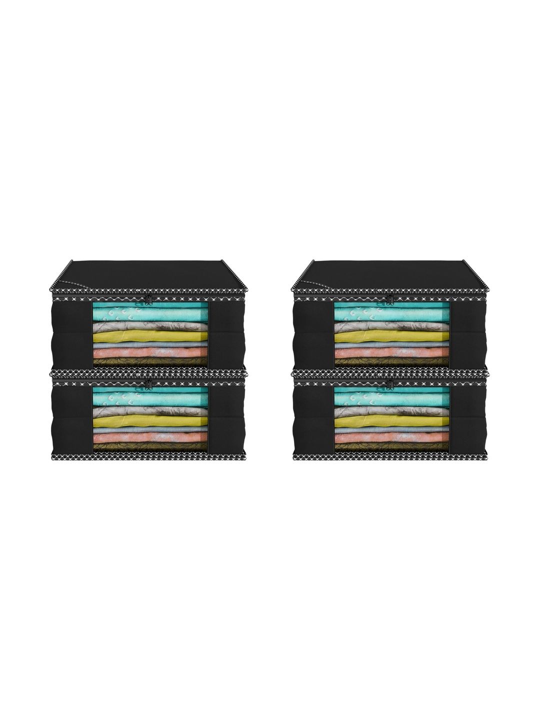 AARON INC Black Set of 4 Reusable Multi-Utility Organisers