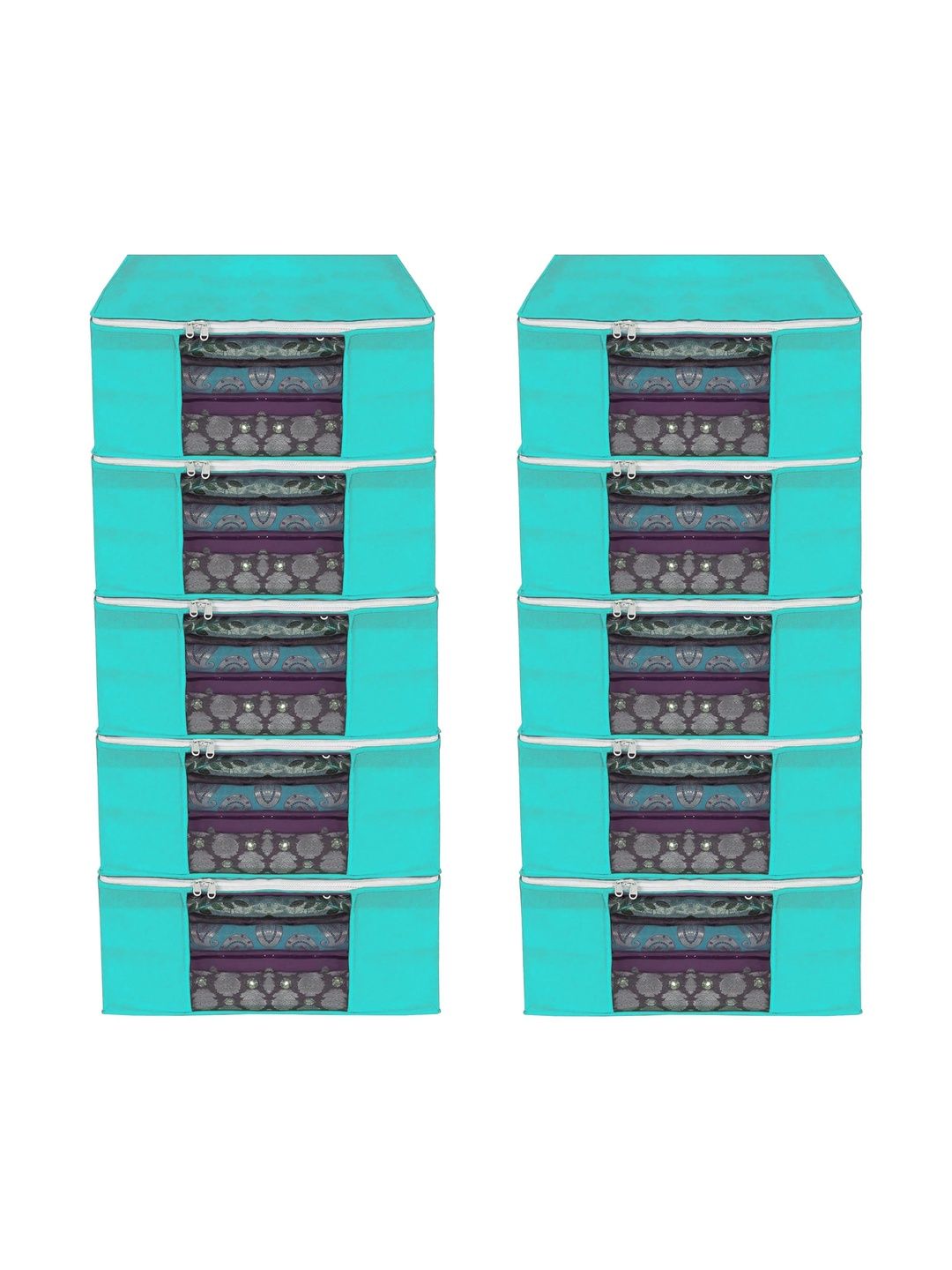 AARON INC Green Set of 6 Reusable Multi-Utility Organisers