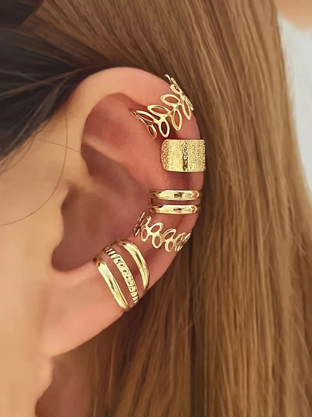 GOLDIWALA Geometric Ear Cuff Earrings