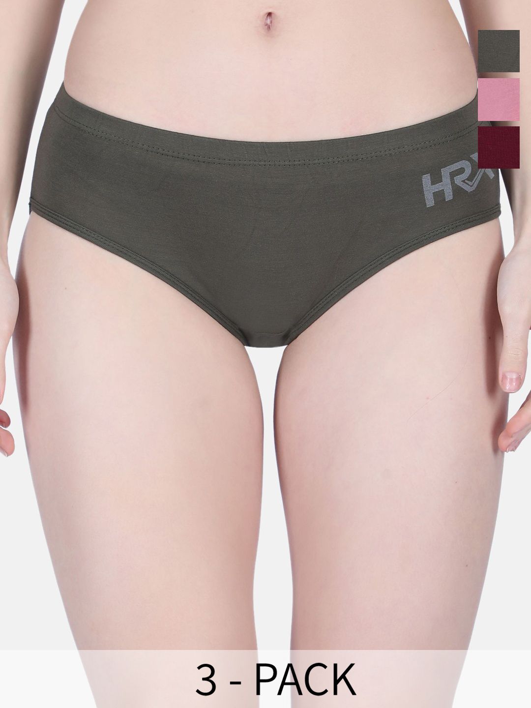 Buy Women Bamboo Cotton Hipster Brief Pack Of 3 -  - Apparel for Women