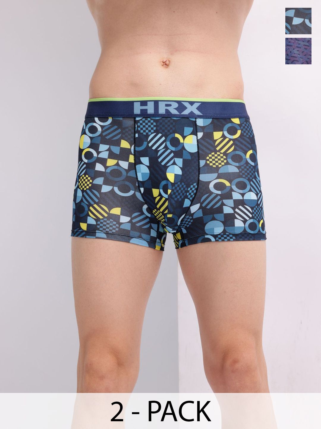Buy HRX By Hrithik Roshan Men Pack Of 2 Printed Short Trunks HTO PV Print 104 105 S -  - Apparel for Men