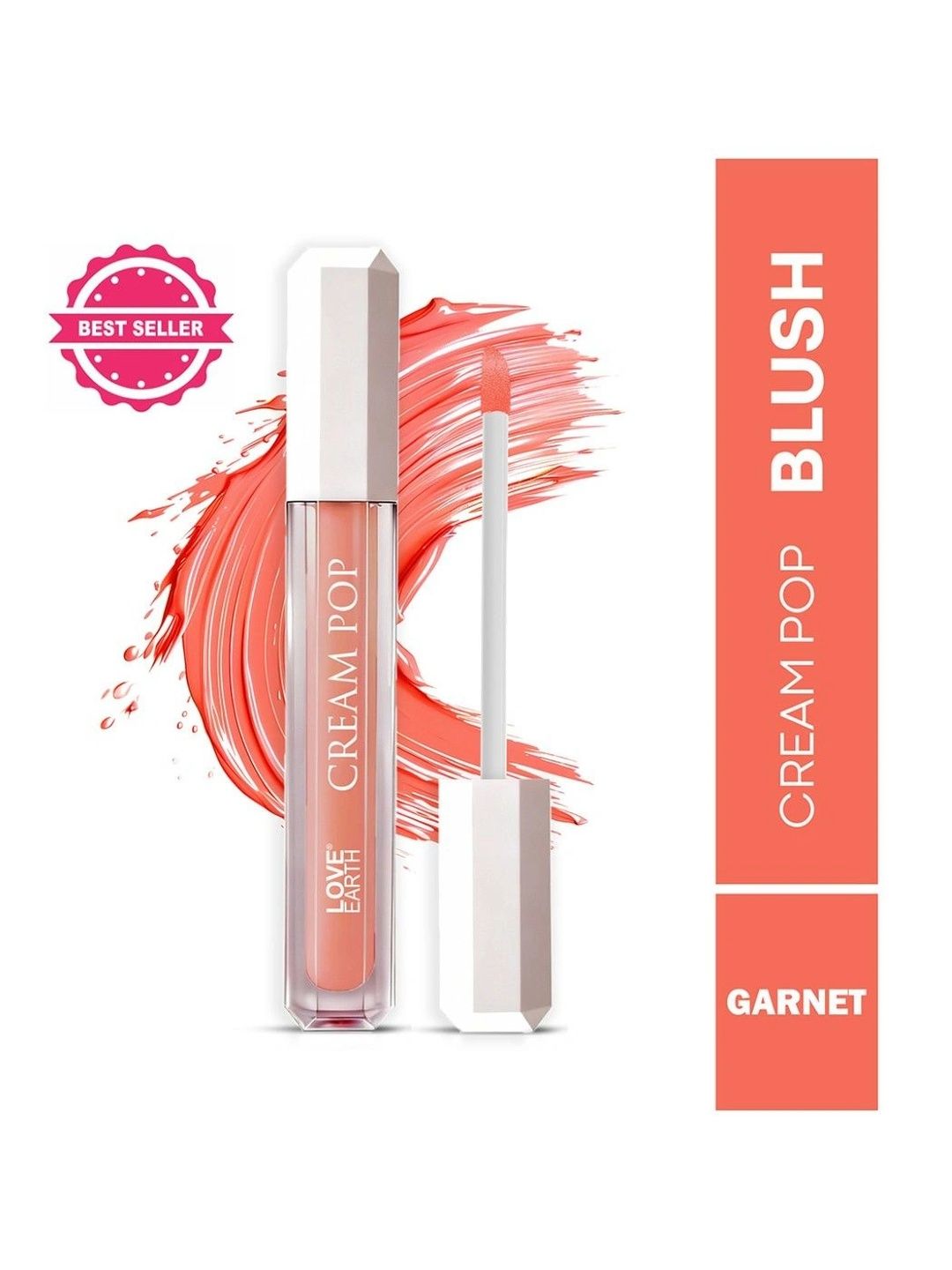 LOVE EARTH Cream Pop Liquid Blush 2ml - Garnet