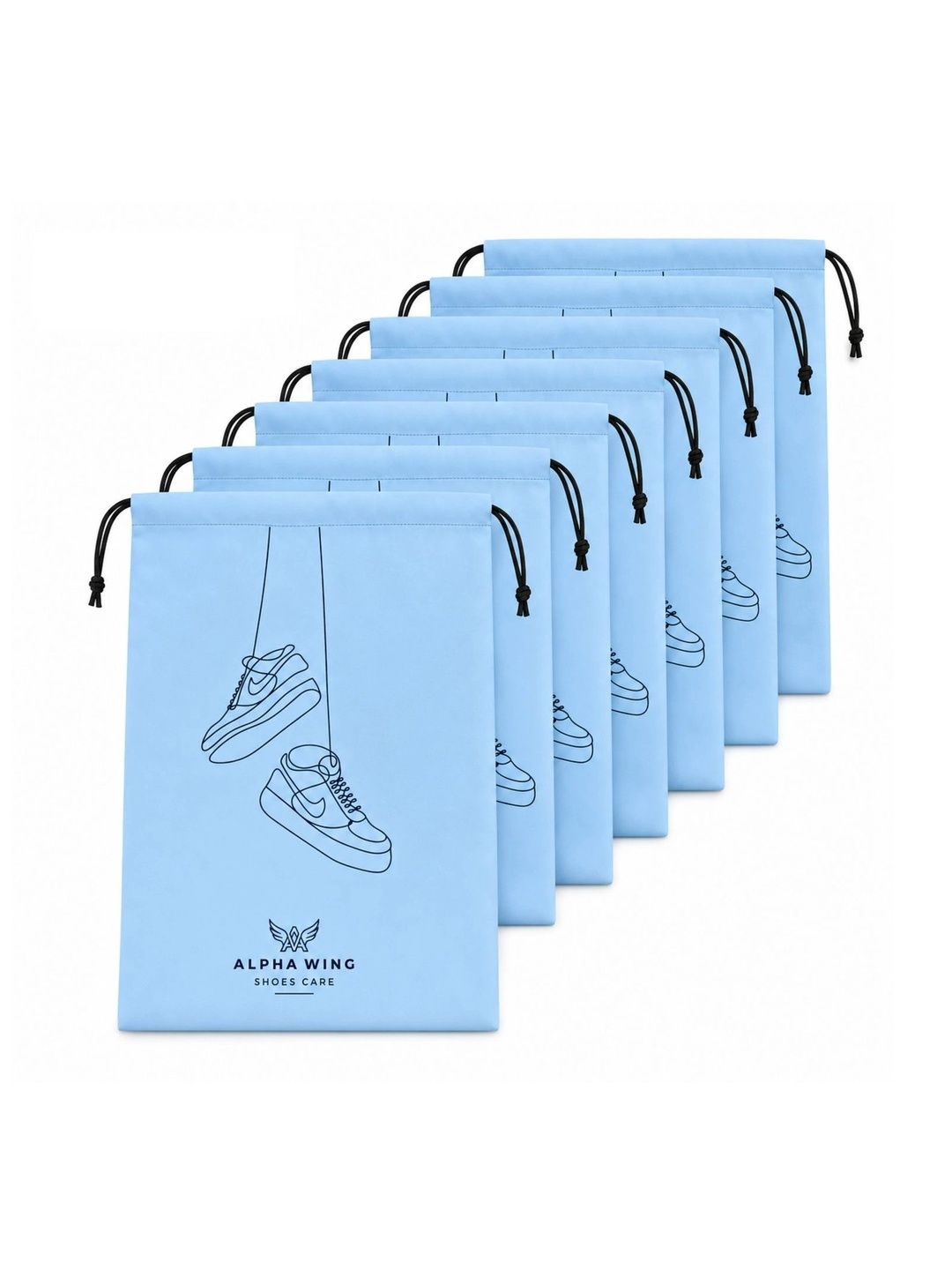 ADOREX Blue Set of 6 Water Resistant Shoes Organiser Organisers
