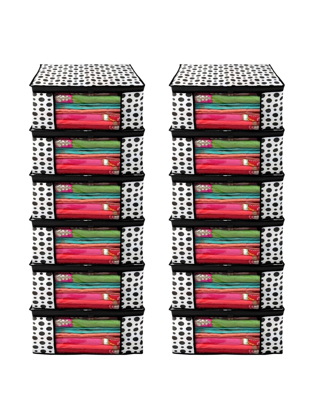 AARON INC Black Set of 6 Reusable Multi-Utility Organisers