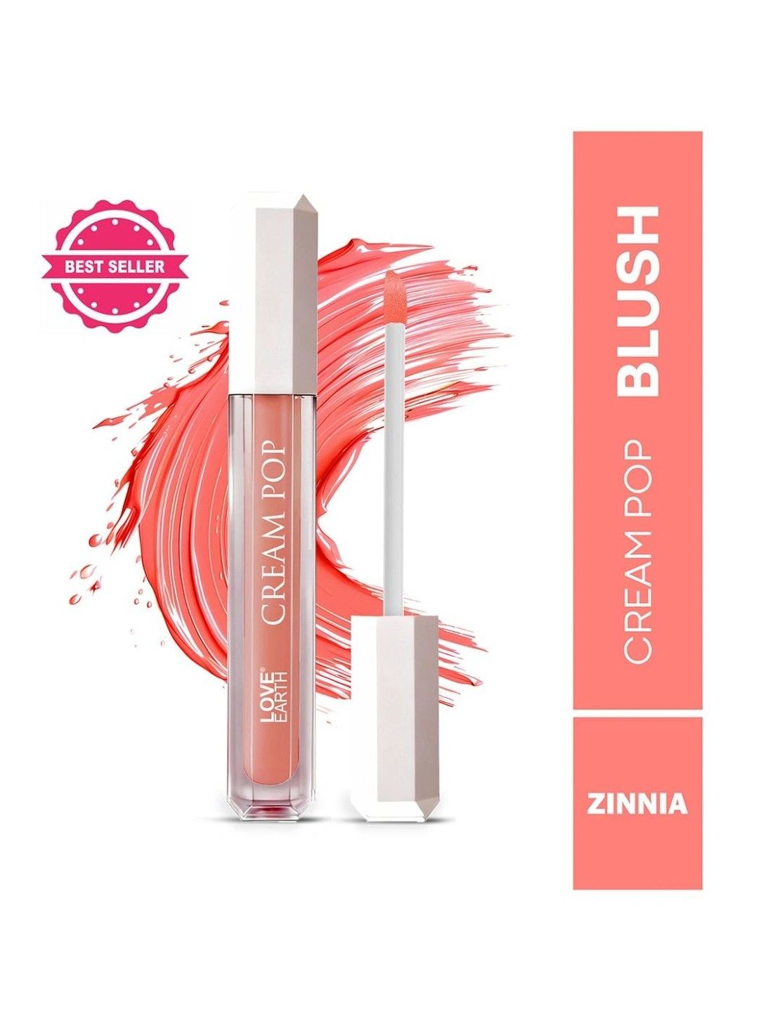 LOVE EARTH Cream Pop Liquid Blush 2ml - Zinnia