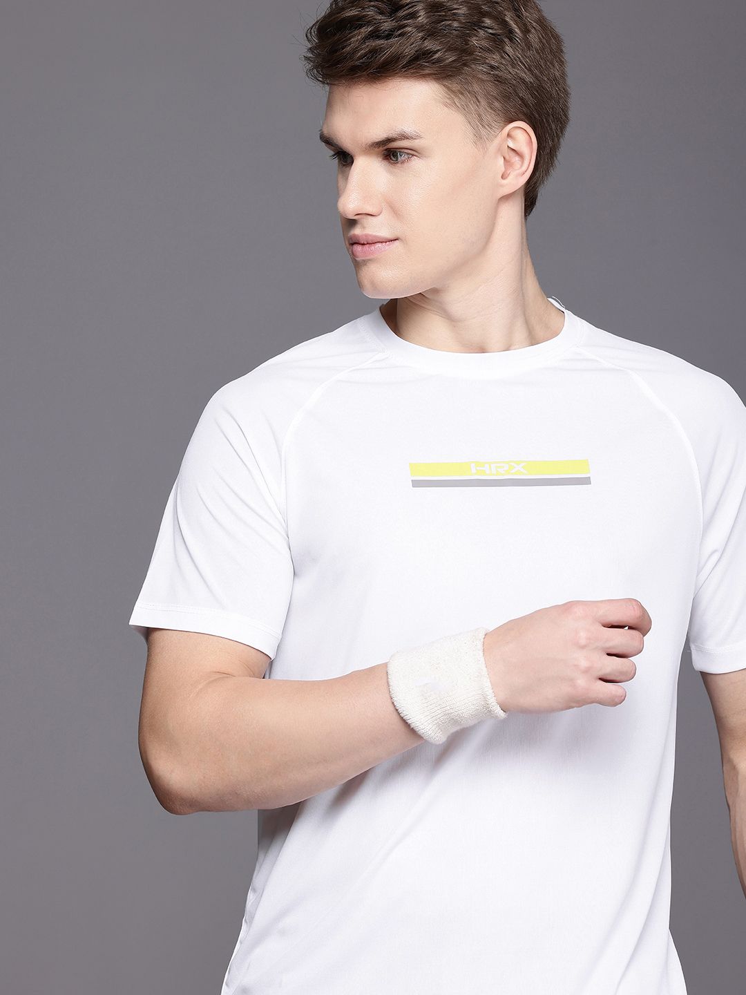 HRX by Hrithik Roshan Air Flow Rapid-Dry Antimicrobial Running Ultralite T-shirt
