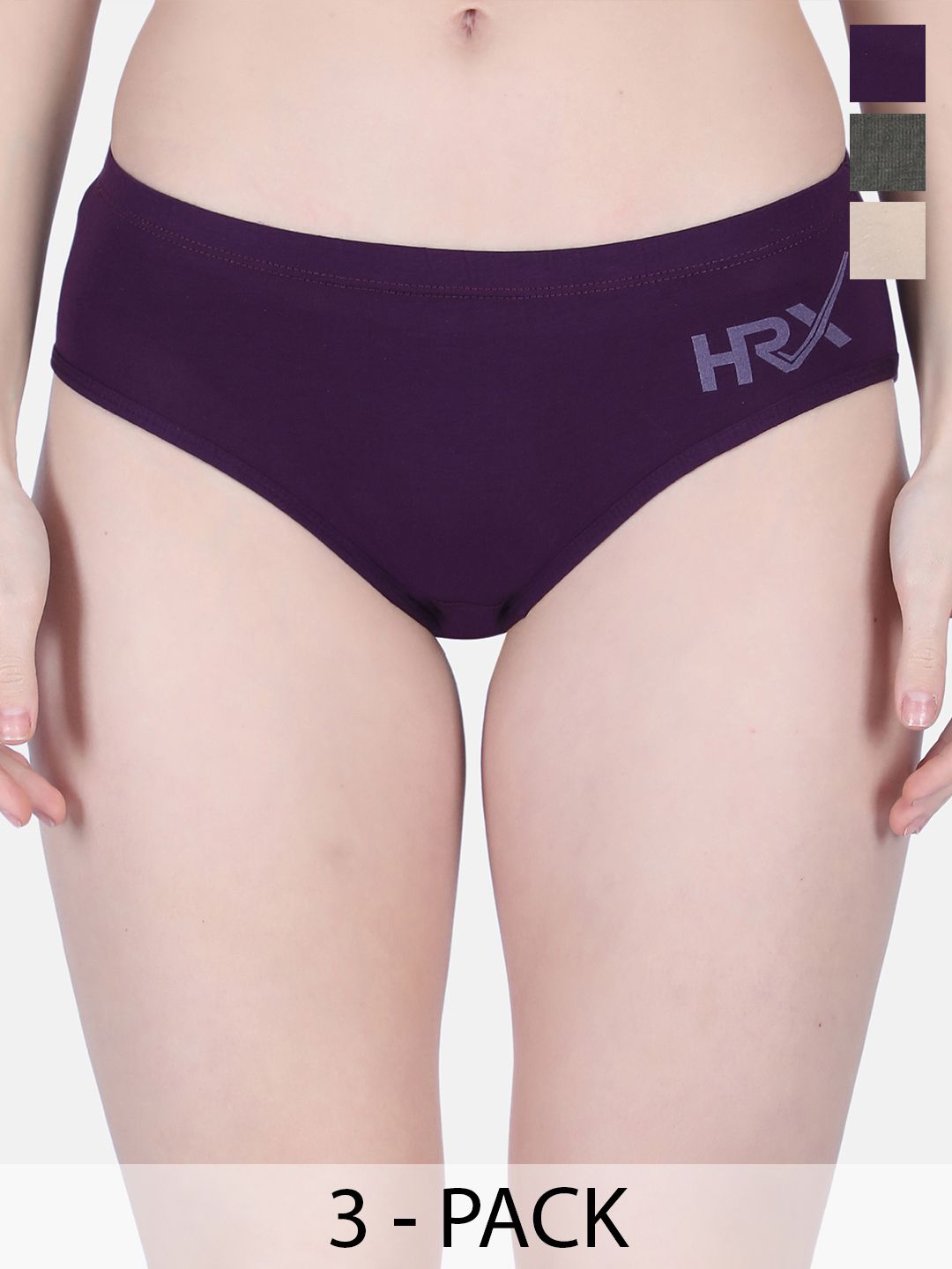 Buy Women Bamboo Cotton Hipster Brief Pack Of 3 -  - Apparel for Women