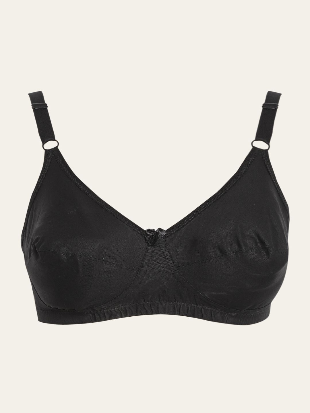 Buy DressBerry Black Solid Everyday Bra   Full Coverage Non Wired Non Padded -  - Apparel for Women