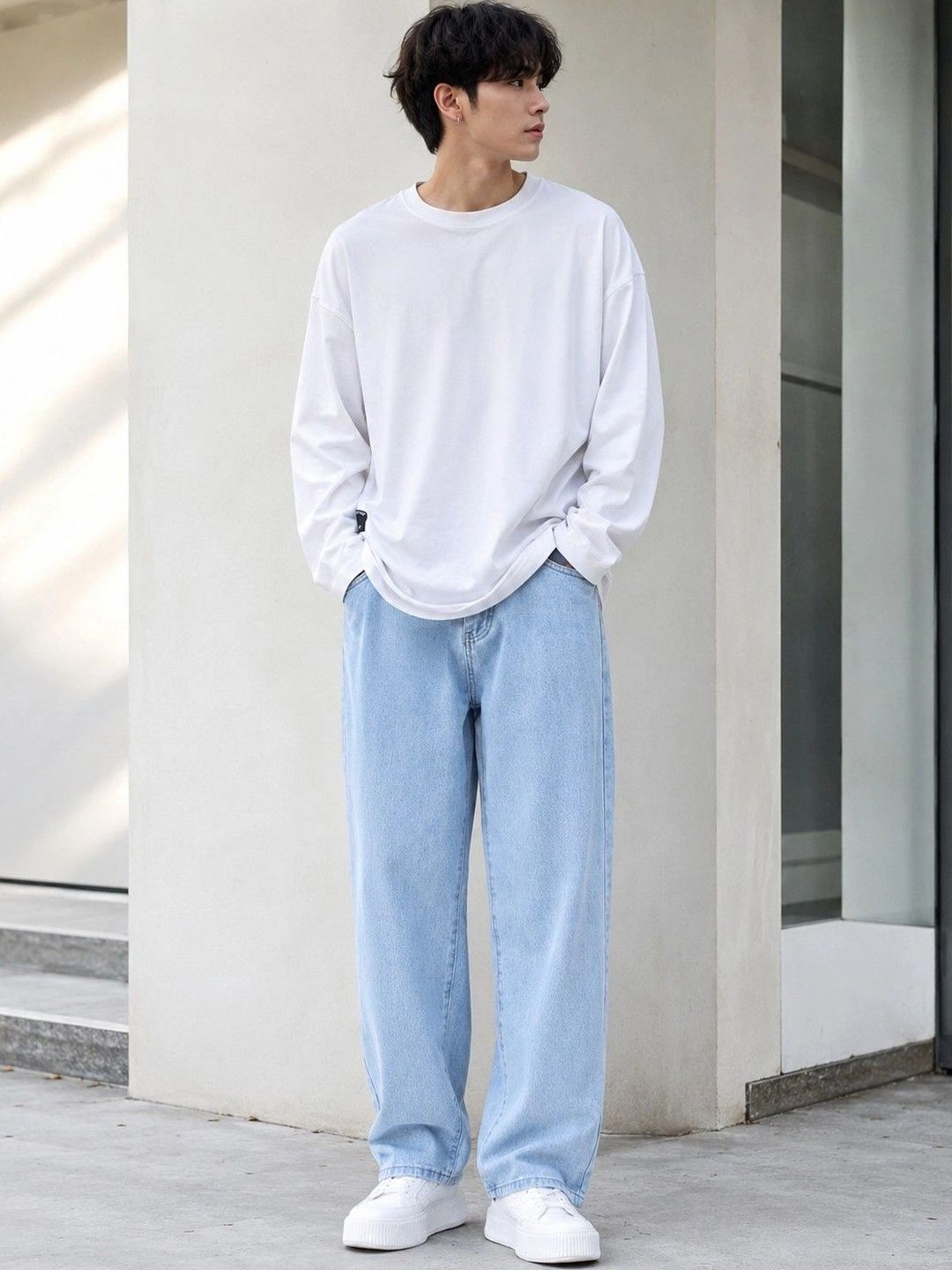 Encrypt Men Straight Fit Mid-Rise Stretchable Jeans