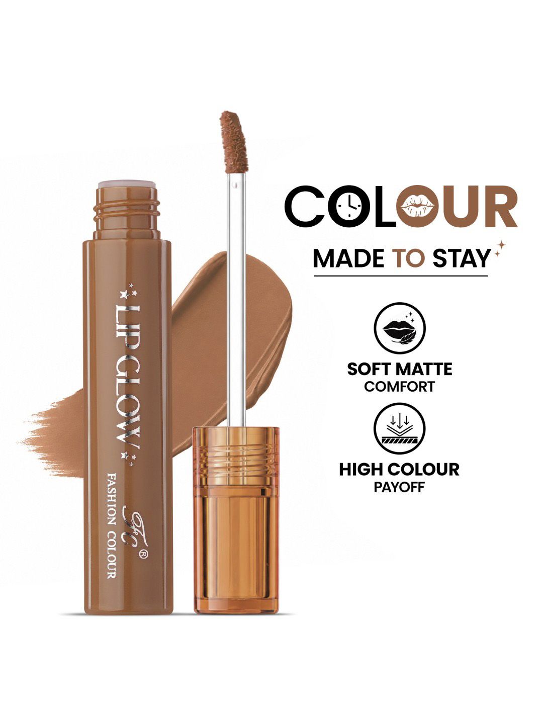 Buy Fashion Colour Pretty Lip Glow Non Transfer Liquid Lipstick   3ml   Terracotta 18 -  - Personal Care for Women