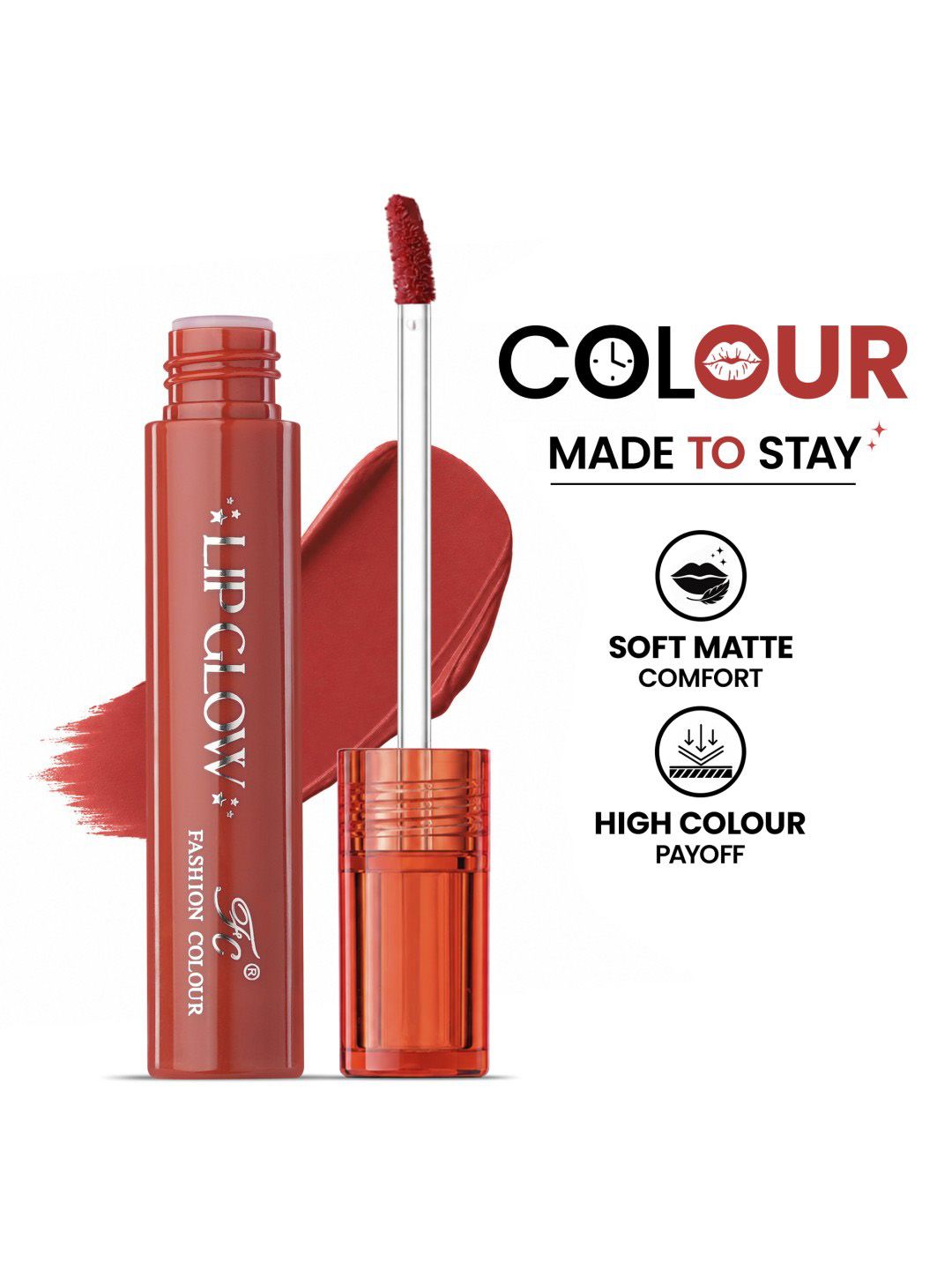 Buy Fashion Colour Pretty Lip Glow Non Transfer Liquid Lipstick   3 Ml   Cherry Glaze 19 -  - Personal Care for Women
