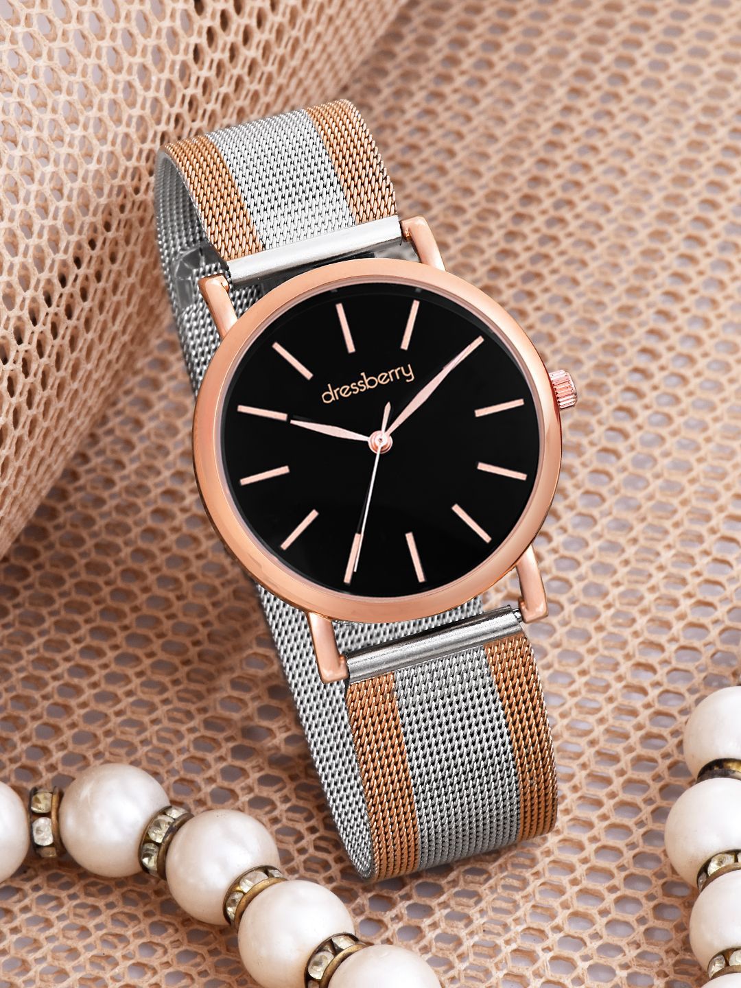 Buy DressBerry Women Dial & Bracelet Style Straps Analogue Watch HOBDK2503 BK -  - Accessories for Women
