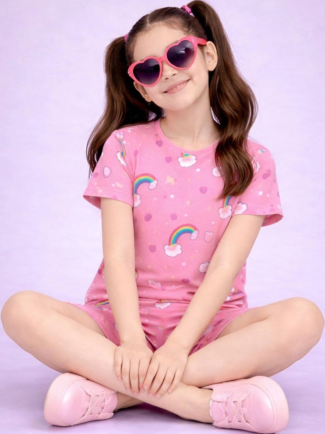 Girls Printed Short Sleeves Nightdress 2