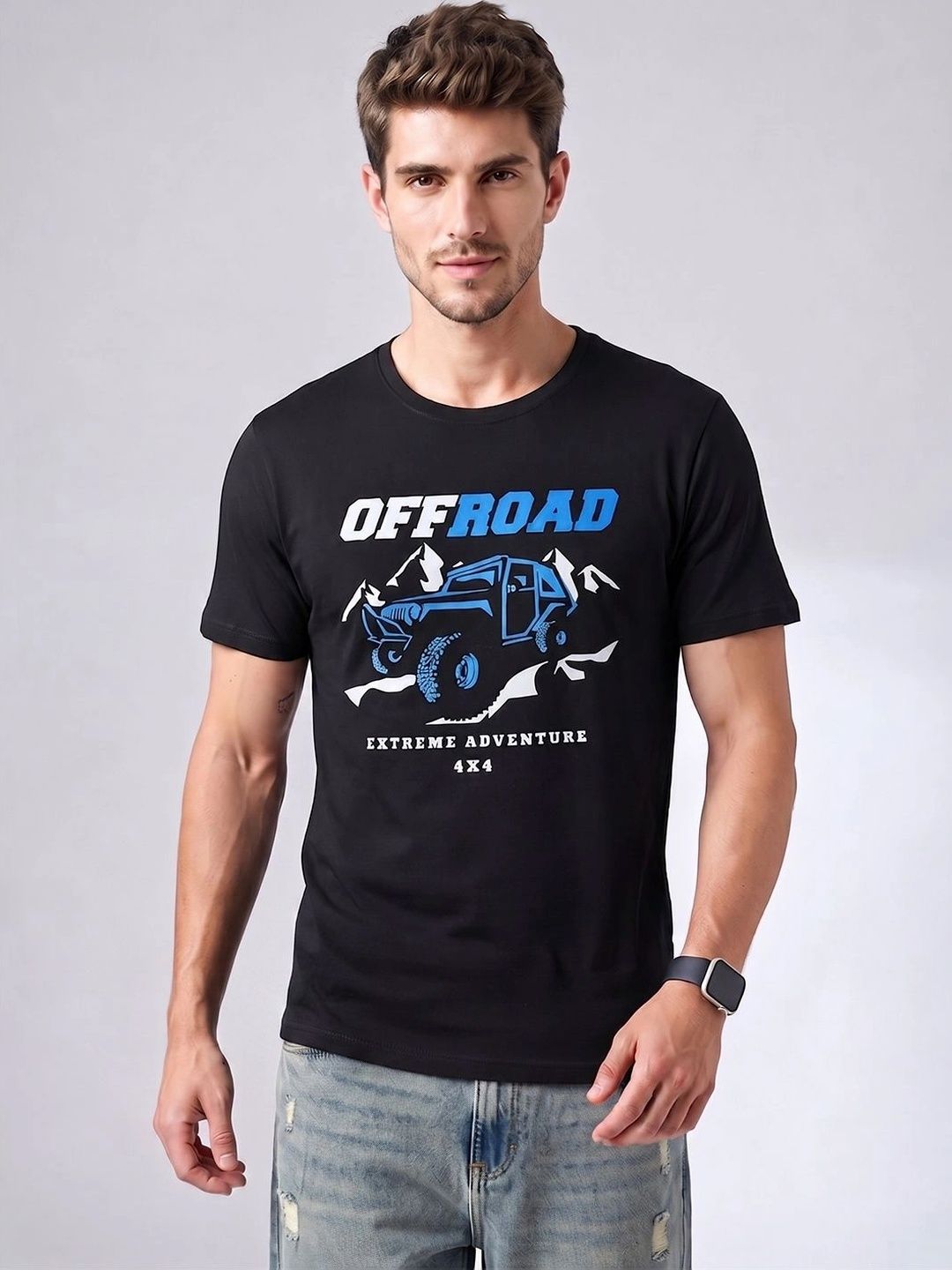 Roadster Men Printed T-shirt