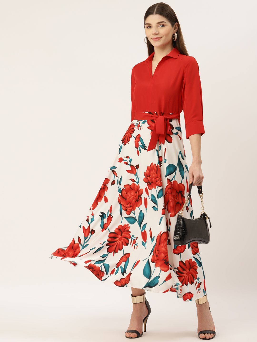 DressBerry Floral Printed Maxi Dress