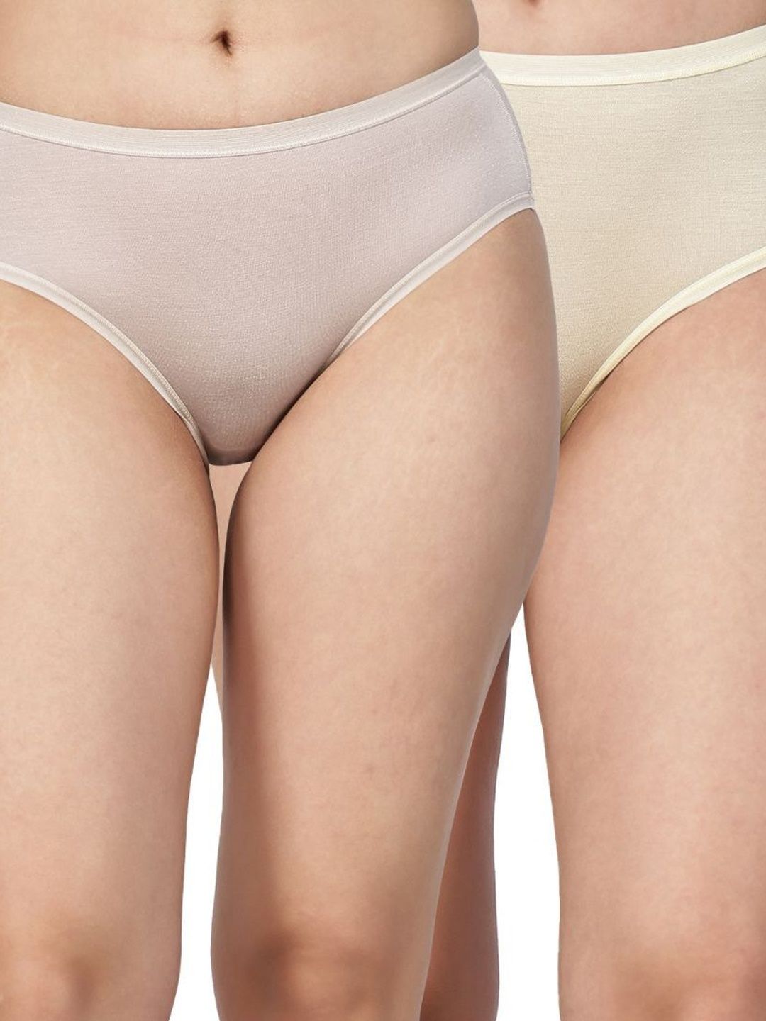 DressBerry Women Pack of 2 Micro-Modal Seamless Hipster Briefs
