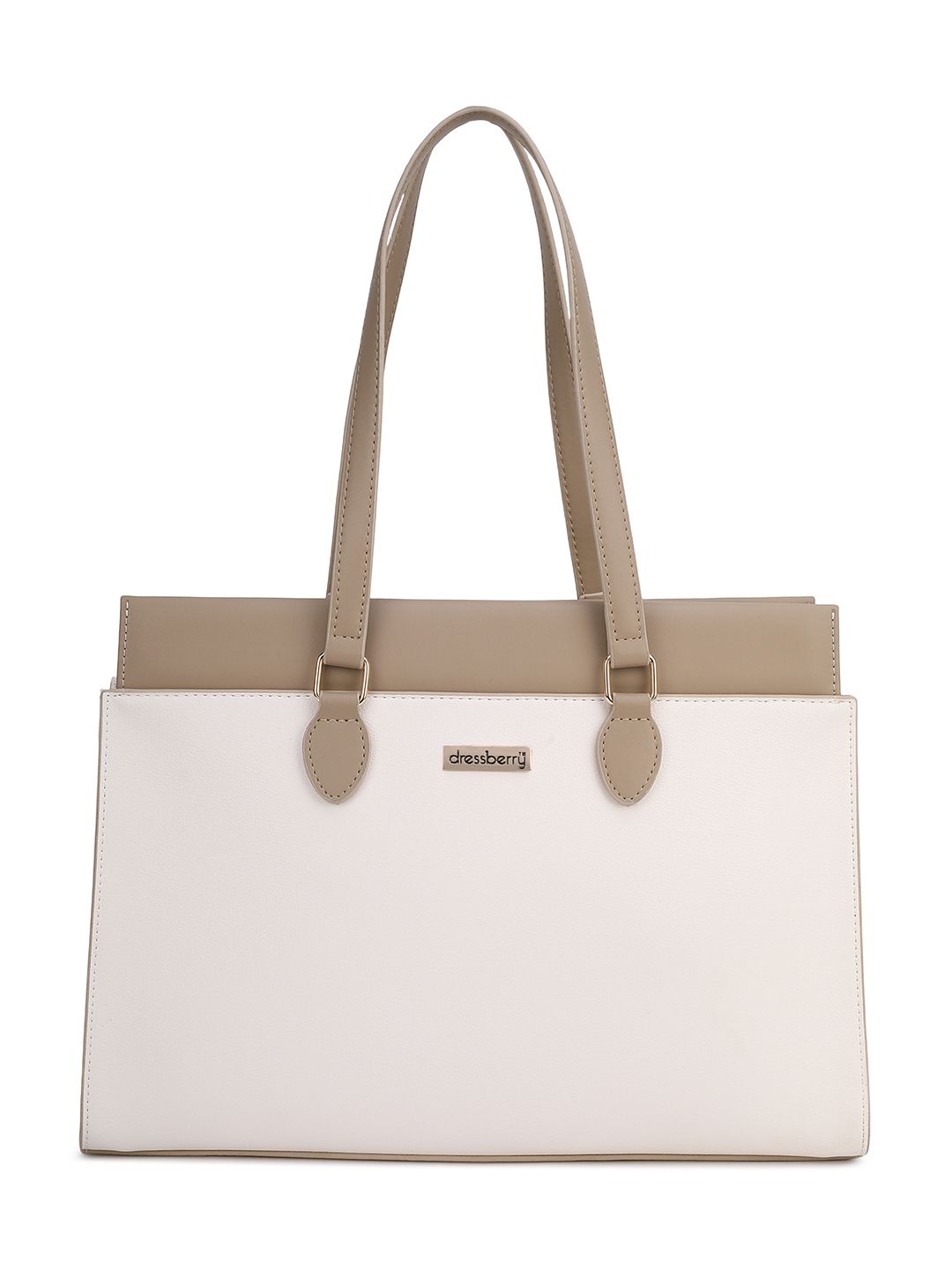 DressBerry Textured Shopper Shoulder Bag